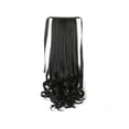 thumbnail image 1 of Peluca de cola de caballo, pelucas realistas de fibra de alta temperatura, peluquín rizado Artificial, resistente al calor, Invisible, sin Cuidado del cabello negro natural, alargamiento 58 cm Minnieouse CE014651-10, 1 of 6