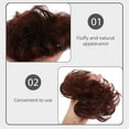 thumbnail image 4 of USHOBE Hair Bun Accesorio Marrón Conveniente Para Peinados Casuales Con Humano Real, 4 of 5