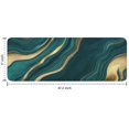 thumbnail image 7 of Teal Gold Marble Pattern Kitchen Rug Mat,Kitchen Runner Rugs Non Skid Washable,Decorative Kitchen Floor Mats for Kitchen,Sink,Laundry,17"x47.2", 7 of 7