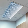 thumbnail image 2 of 1 Pack Flower White Fluorescent Light Covers for Ceiling Lights Cherry Blossoms Blue Background Magnetic Ceiling Light Covers Overhead Light Filters for Office Classroom Home, 2 of 9