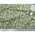 thumbnail image 3 of Soimoi Velvet Fabric Dot & Floral Artistic Printed Craft Fabric by The Yard 58 Inch Wide, 3 of 3