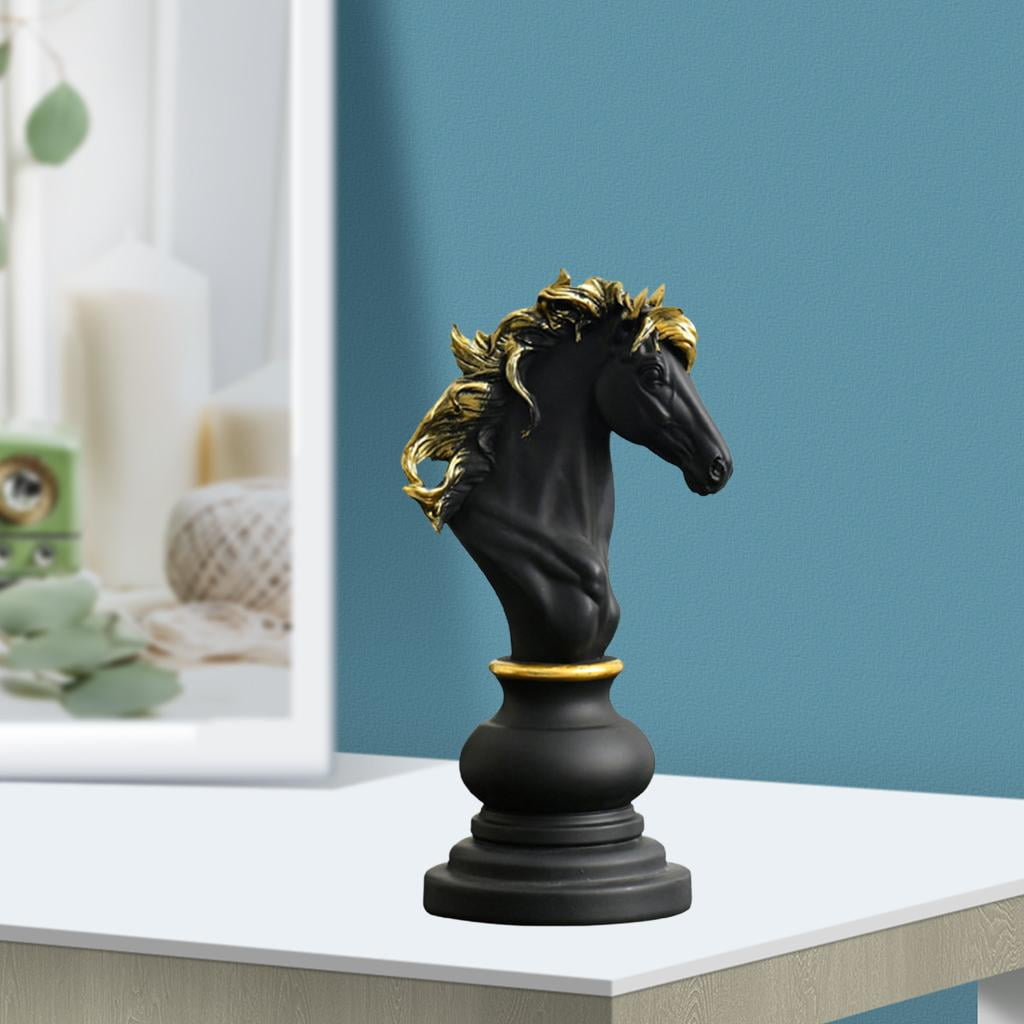  UGPLM 3 Resin Chess Pieces Board Chess Statue Decor