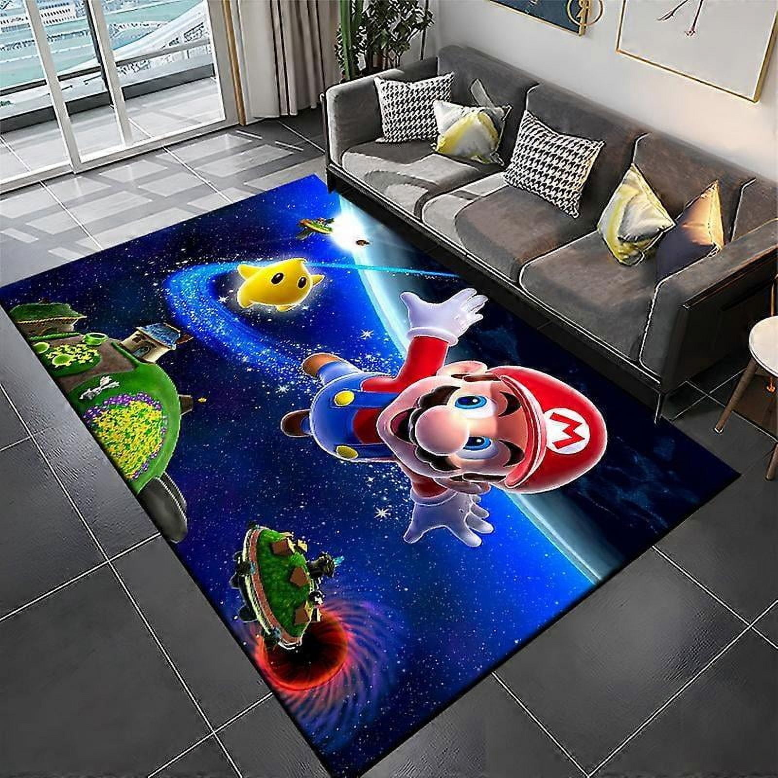 15 Sizes Mario Bros Movie Game Area Rug,Carpet for Home Living Room ...