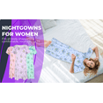 thumbnail image 2 of JEFFRICO Womens Nightgowns Sleepwear Soft Pajama Dress Nightshirts, 2 of 6