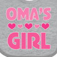 thumbnail image 4 of Inktastic Oma's Girl Heart Girls Baby Bib, 4 of 4