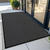 71" x 36" (6' x 3') Indoor Outdoor Door Mat,Large Heavy Duty Entrance Doormat,Non-Slip Rubber Backing Low-Profile Welcome Entrance Mats for Entry, Brown