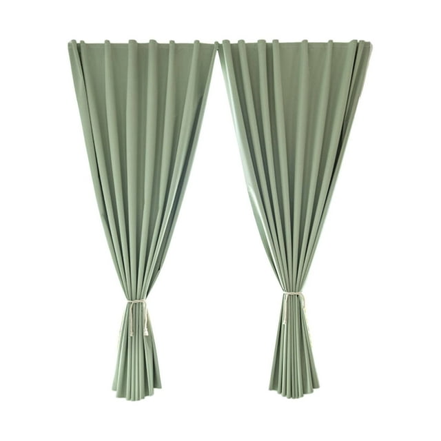 Gkeoshab Polyester Rideau Rideaux Rideaux d'Extérieur pour Patio 2 Panneaux Haut Autocollant et Pattes Arrière Bas Blocage du Soleil Coupe-Vent Rideaux à Tringle pour Gazebo/véranda Maison et Jardin