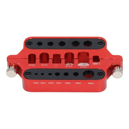 

Insulate Station Jig Soldering Insulate Station Jig Aluminium Alloy Perfect Fit Red Black Silver For XT60