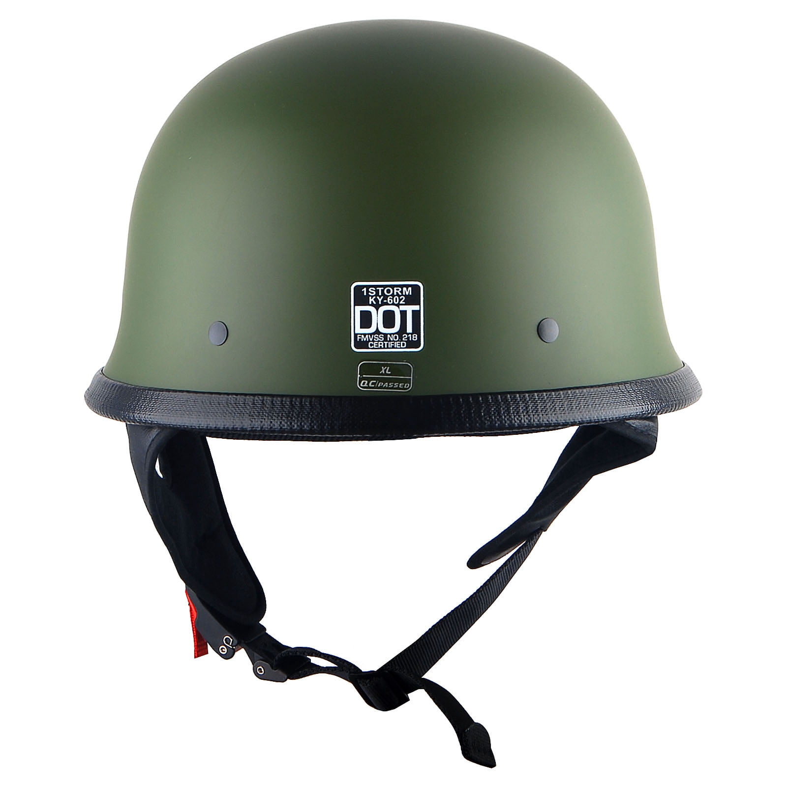 1Storm Novelty Motorcycle Half Face Helmet German Style DOT