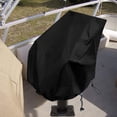 thumbnail image 2 of Boat Seat Cover 420D Oxford Fabric Waterproof Captains Chair Boat Seat Cover Resistant To Fading Pedestal Pontoon Chair Seat Cover（60*55*63cm black）, 2 of 5