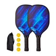 thumbnail image 4 of Juego de raquetas de Pickleball, raquetas de Pickleball con 2 raquetas, 4 raquetas de Pickleball, raquetas de Pickleball para niños, hombres, mujeres, Estilo I, 4 of 8
