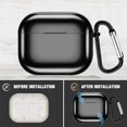 thumbnail image 3 of Funda Para Auriculares Inalámbricos Compatible Con Airpods 3 2021 Galvanoplastia Tpu Funda Protectora Para Auriculares Con Mosquetón Vogacara EL016605-03, 3 of 5