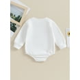 thumbnail image 4 of Bagilaanoe Newborn Baby Girl Boy Oversized Romper Sweatshirt Long Sleeve Bodysuits Letter Print Pullover 3M 6M 12M Infant Casual Tee Tops, 4 of 9