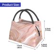 thumbnail image 3 of Vsdgher Rose Gold Glitter Splatter Print Insulated Reusable Bags with Sturdy Zipper and Handles, Foldable Totes for Hot or Cold Food Bring or Delivery, 3 of 8