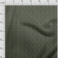 thumbnail image 3 of oneOone Rayon Olive Green Fabric Text Craft Projects Decor Fabric Printed By The Yard 56 Inch Wide, 3 of 5