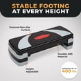 thumbnail image 5 of BalanceFrom Aerobic Step Platform Trainer with Adjustable 3-Level Risers, Black & Gray, 5 of 8