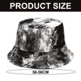thumbnail image 2 of Circunferencia del sombrero: 56-58 cm, sombrero de pescador teñido anudado, sombrero de lavabo para mujer, sombrero casual con protector solar de doble cara, sombrero para el sol, 2 of 6