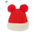 thumbnail image 6 of Deago Kids Winter Hat, Baby Knit Hat, Baby Girls Boys Winter Hat, Thick Scarf Earflap Hood Scarves Skull Caps, 2-5T (Red), 6 of 11