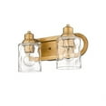 thumbnail image 3 of Lumley 2 - Light Antique Gold Gold Glam Incandescent Glass And Steel Wall Sconce, 3 of 5