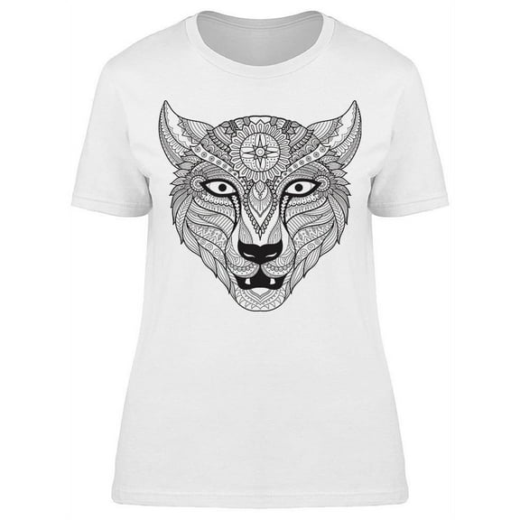 Leopard Line Art T-Shirt Women -Image by Shutterstock, Female x-Large