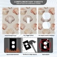 thumbnail image 3 of Yayeee Duplex Wall Plate 1-Gang 4.5"x2.7" Home Receptacle Light Switch Decorative Outlet Cover, Purple Seashell, 3 of 7