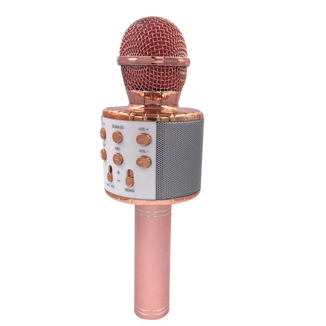Altavoz Bluetooth inalámbrico Micrófono para el hogar Micrófono Flash Luz LED Micrófono de mano Teléfono móvil Reproductor de música Speravity EL1669-03B