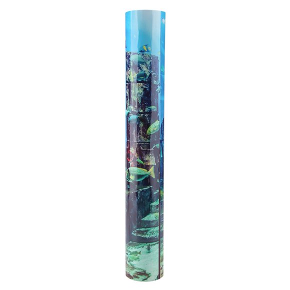 Fish Tank Poster,Coral Aquarium Background Underwater Fish Tank Wall Decorations Aquarium Background Underwater Streamlined Design