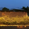 thumbnail image 4 of 9.8ft x 6.6ft 200 LED Christmas Net Lights, 8 Modes Mesh Fairy Christmas Lights, Net String Christmas Lights for Xmas Tree Decorations (Warm White), 4 of 5