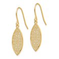 thumbnail image 2 of Real 14kt Yellow Gold Fancy Filigree Teardrop Dangle Earrings; for Adults and Teens; for Women and Men, 2 of 3