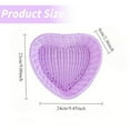 thumbnail image 3 of Woven Baskets for Storage, Heart Shaped Rattan Basket, 9.45x9.06 Inch Jewelry Organizers Basket, Plastic Candy Basket, Desktop Storage Basket, 1Pcs Snacks Basket Green, 3 of 7