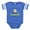 Royal Blue, variant on CafePress - Tennisfuturebuddygreendaddy - Cute Infant Baby Football Bodysuit