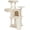 Beige, variant on WSWJY 42in Cat Tree Tower for Indoor Cats, Cat Condo with Perch & Hammock, Activity Center, Multi-Level Cat Furniture with Scratching Posts, Cat House, Light Gray