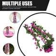 thumbnail image 3 of 4petals Artificial Flower Hanging Flowers Violet Simulation Vine Wedding Home Decoration (Fuchsia), 3 of 7
