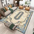 thumbnail image 3 of Alfombras de lujo vintage para sala de estar, decoración del hogar, alfombras grandes de 300 x 200 cm para dormitorio, mesita de noche, alfombra de piso antideslizante, lavable, 3 of 5