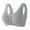 Gray, variant on SHTXOZHI Front Closure Bras for Women Push Up Lace Bras Full Coverage Comfort Seamless Button Bra