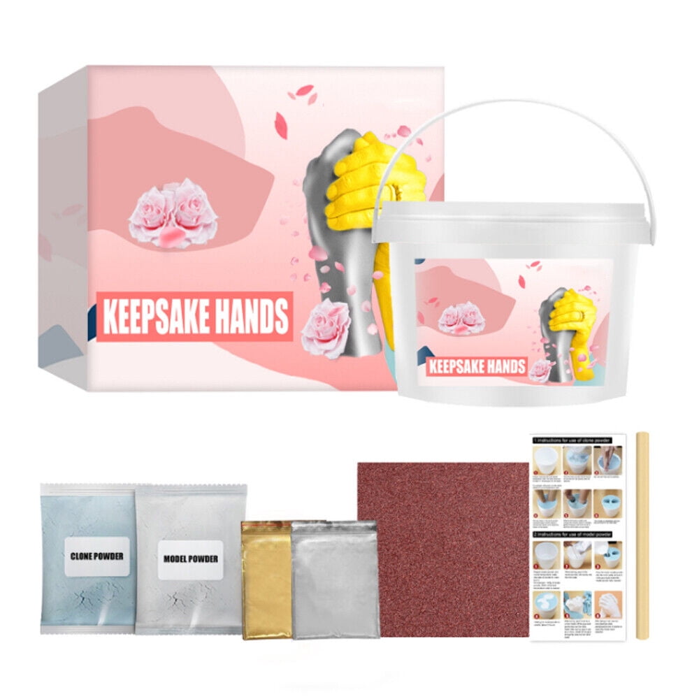 Keepsake Hand Casting Kit,3D Couples Hand Casting Kit,DIY Plaster