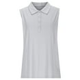 thumbnail image 4 of Hvot&aat Women's Tennis Sleeveless Uniform Breathable Solid Color Sports Tops Golf Athletic Workout Blouse, 4 of 6