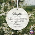 thumbnail image 6 of LifeSong Milestones Unique MDF Memorial Ornaments for Bereavement Gifts - Daughter if Love Could, 6 of 7