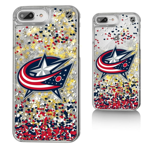 Columbus Blue Jackets iPhone Confetti Glitter Case