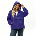 thumbnail image 3 of Trikvn Anorak Jacket Women Hooded Removable Half Zip Lightweight Pullover Windbreaker with Pockets Long Sleeve Loose Outdoor Rain Coat for Hiking, 3 of 9