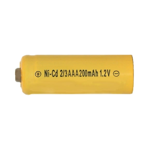 8-pack 2/3 AAA NiCd Button Top Batteries (200 mAh)