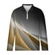 thumbnail image 4 of Blusa y camisa de manga larga con cuello vuelto para hombre, blusa informal con cremallera y estampado sin localización, de moda, con cuello redondo y manga larga para hombre, 4 of 4