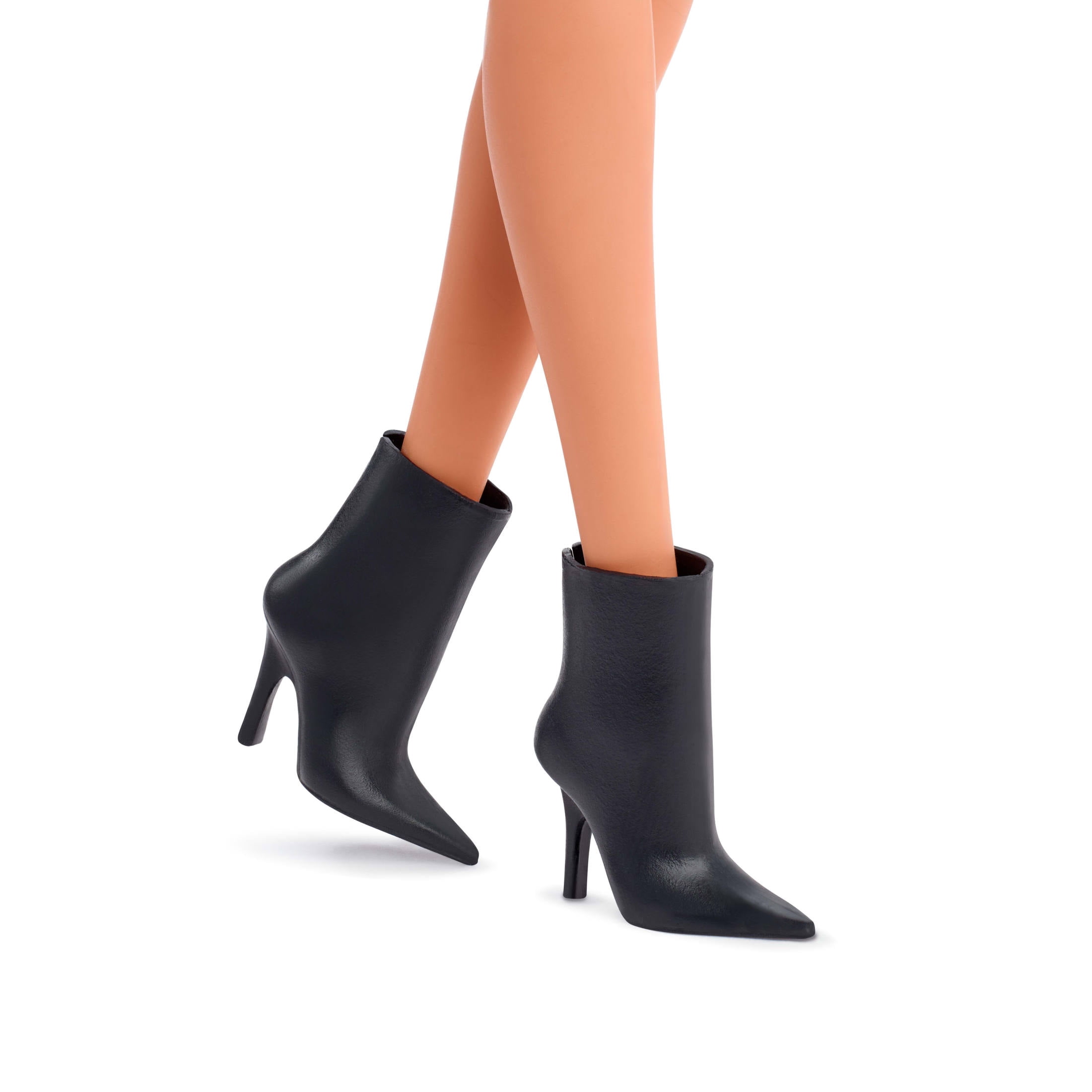 Barbie Basics Collectible Doll, Model 01 with Brunette Hair in Black Dress & Pointed Booties