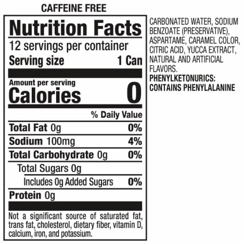 A&W Cream Zero Sugar Soda Cans 12 pk / 12 fl oz - Pack of 2