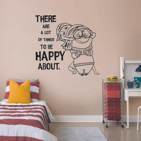 Disney Inside Out There Are A Lot Of Things To Be Happy About Disney Movie Inside Out Boys Girls Wall DecorVinyl Wall Decal Wall Art Bedroom Nursery Play Room Wall Decoration Size (20x20 inch)