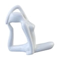 thumbnail image 1 of Estatua de cerámica, figurita pequeña, adorno moderno de colección, figurita para meditación. Estiramiento de un solo brazo, 1 of 9