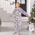 thumbnail image 6 of Frog Heart Pattern One Piece Pajamas Soft Jumpsuit Cozy Sleep and Play Romper Zipper and Pockets 4T, 6 of 8