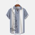 thumbnail image 3 of Camisa de verano para hombre 2024, camisetas hawaianas de manga corta con estampado de notas musicales para niños y niñas, camisetas de viaje para la playa, ropa informal con solapa, 3 of 5