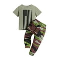 thumbnail image 2 of KYAIGUO Infant Toddler Boys Summer Sweatsuit Jogger Pants 2PCS Tracksuits Set for Boys, Baby Short Sleeve Sweatshirts Pants Camouflage Outfits Kids Short Sleeve Sweat Suits Outfits for 9M-5T, 2 of 7