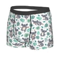 thumbnail image 2 of Disketp Bears And Tropical Leaves Men'S Boxer Briefs,Soft And Breathable Cotton Underwear With Comfortflex Waistband, 2 of 8
